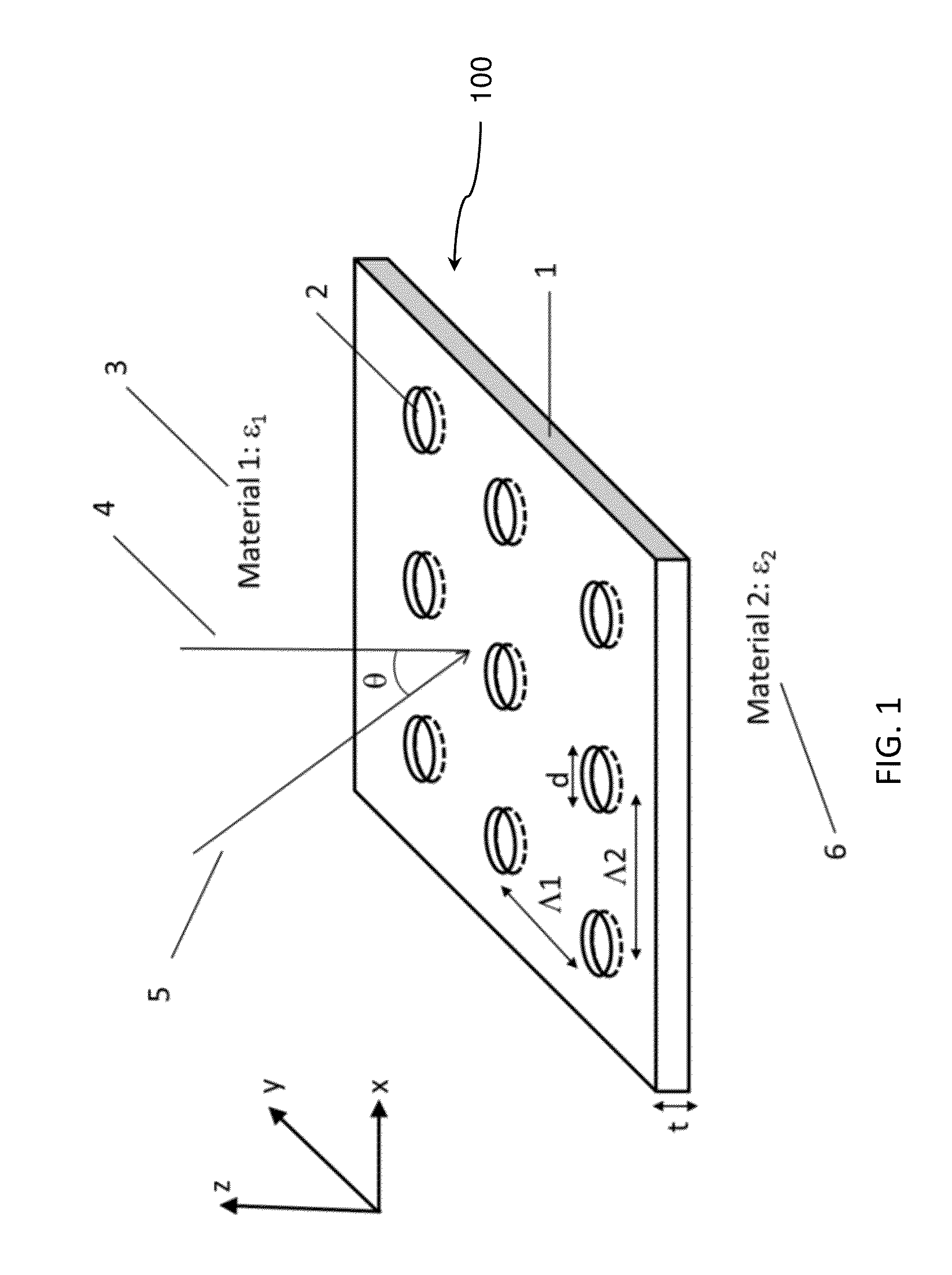 Laser with sub-wavelength hole array in metal film