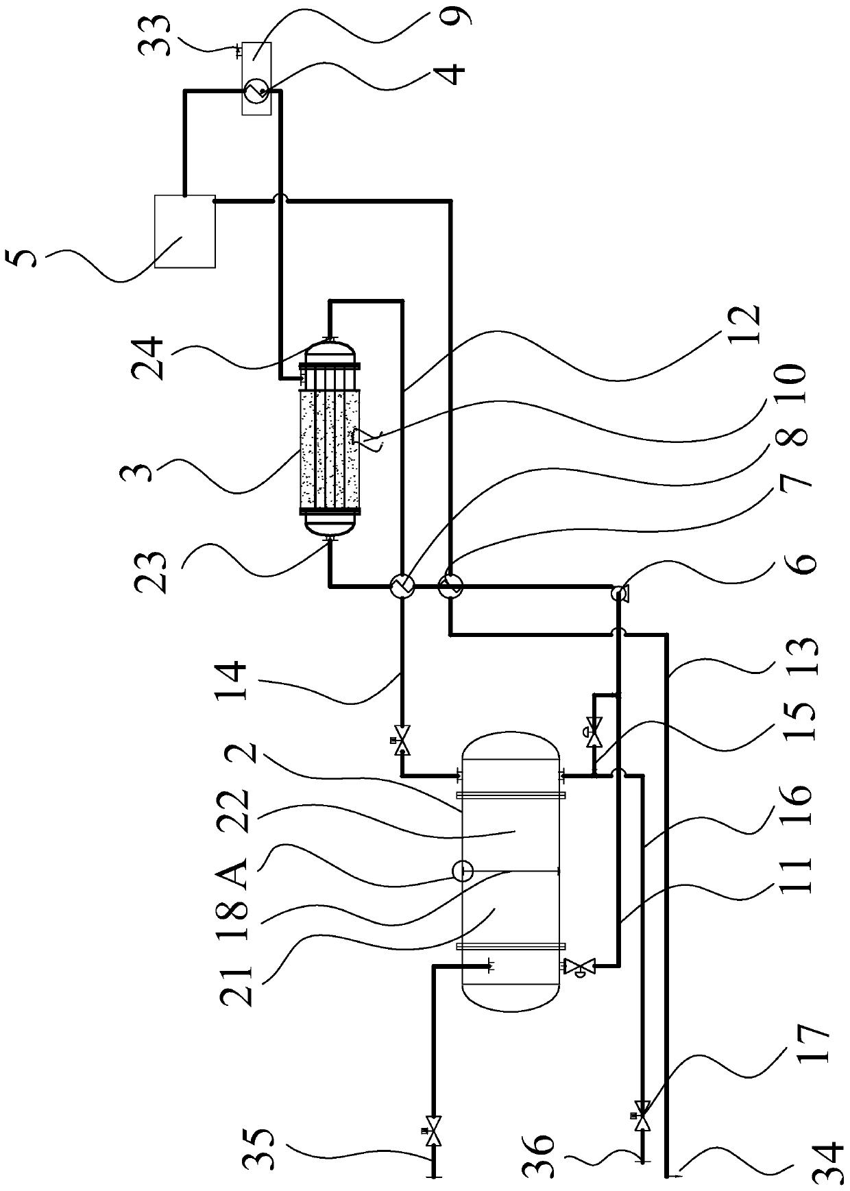 Vehicle-mounted hydrogen supply system and method based on hollow fiber membrane microreactor