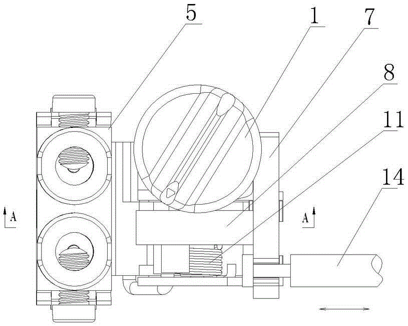 Mechanical release mechanism for leakage protection socket