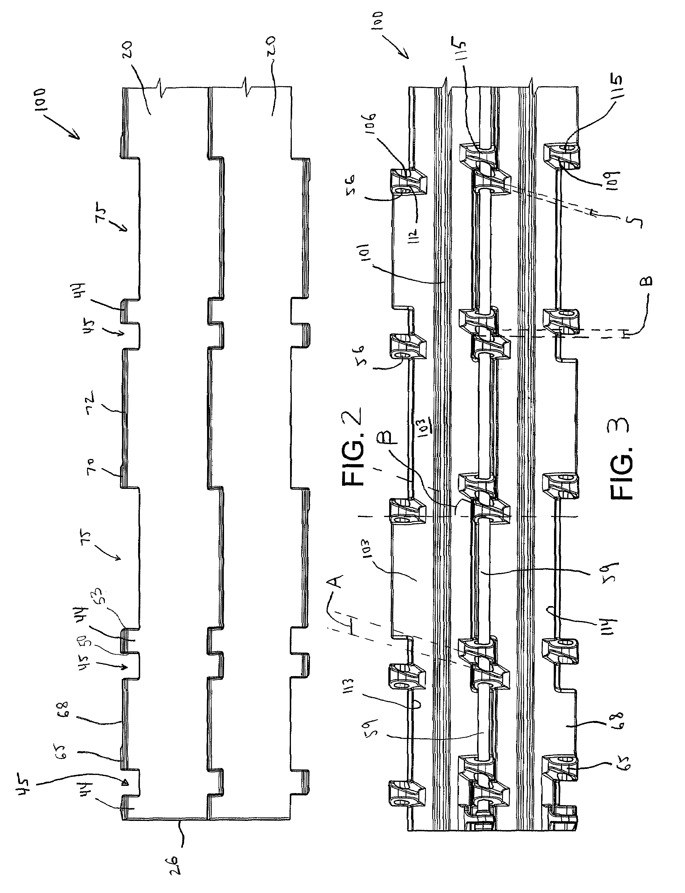 Module with large open hinge for easy cleaning