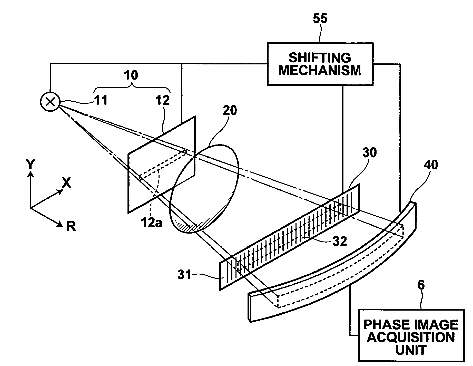 Radiation phase contrast imaging apparatus