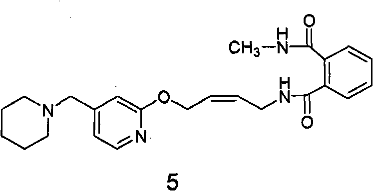 Method for preparing lafutidine by virtue of aminolysis