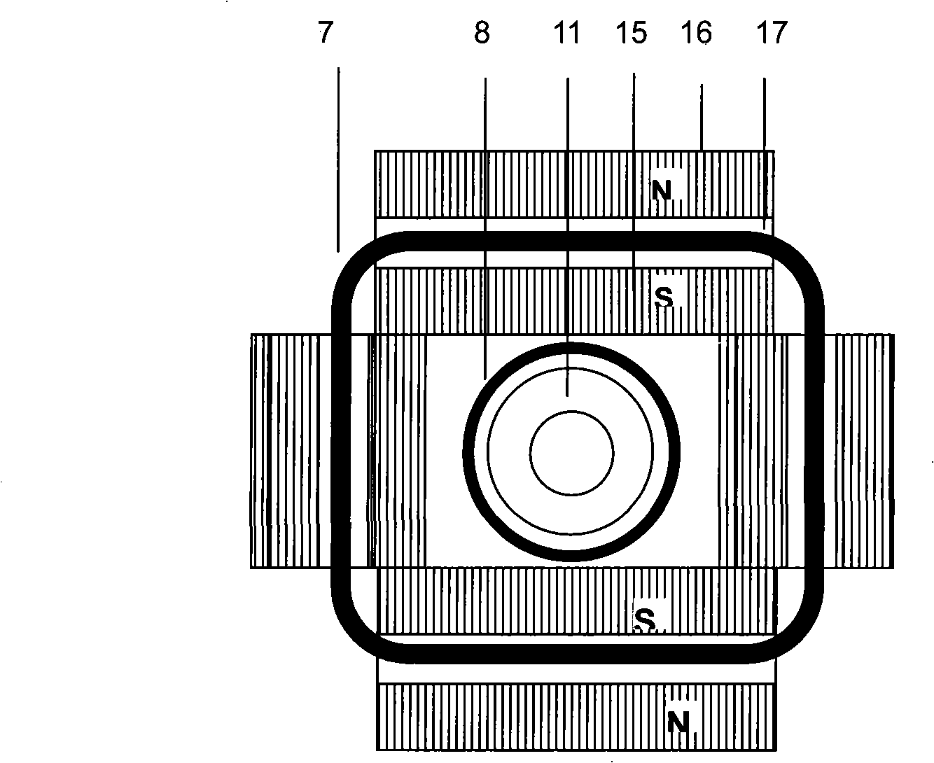 Direct-action power generation system with speedup spring forced vibration