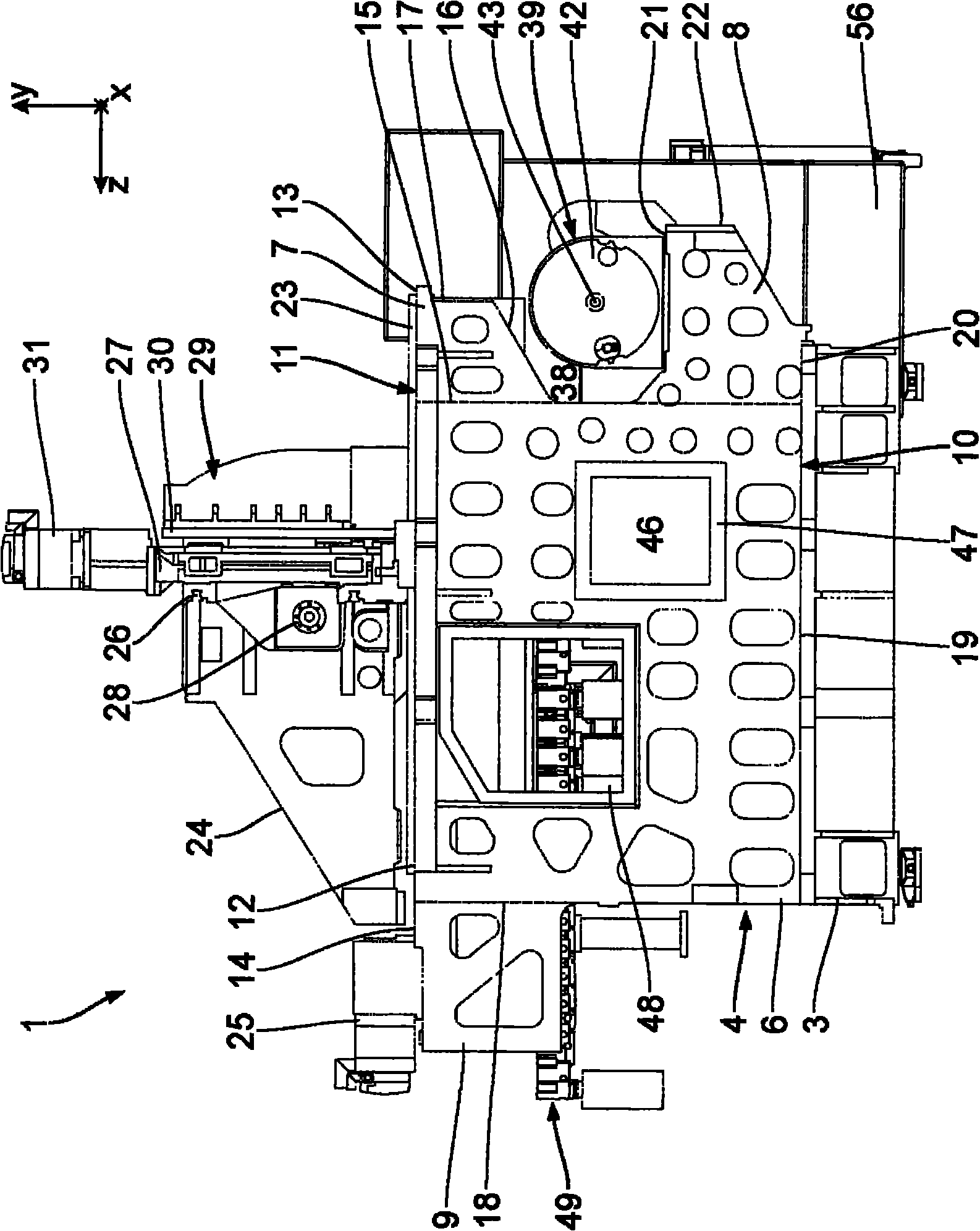 Machine tool for processing workpieces