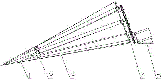 Rotary-cutting bionic intelligent corn harvesting divider