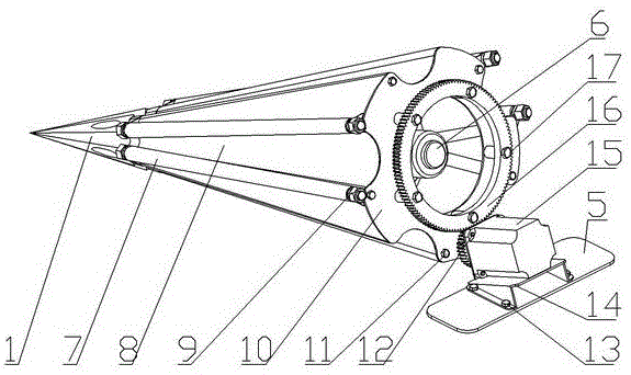 Rotary-cutting bionic intelligent corn harvesting divider