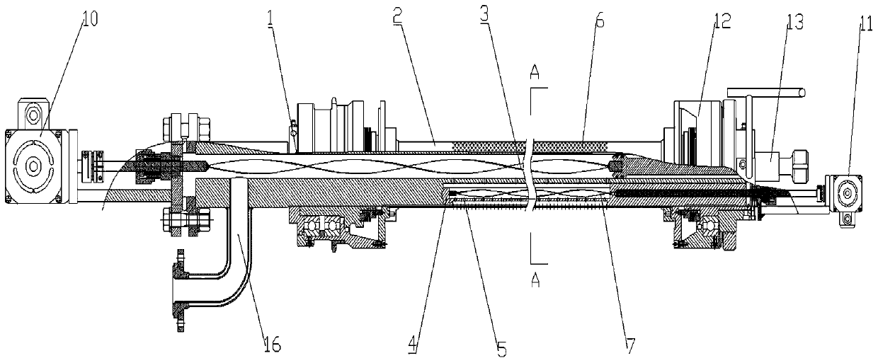 Large-particle compound fertilizer granulating and forming device