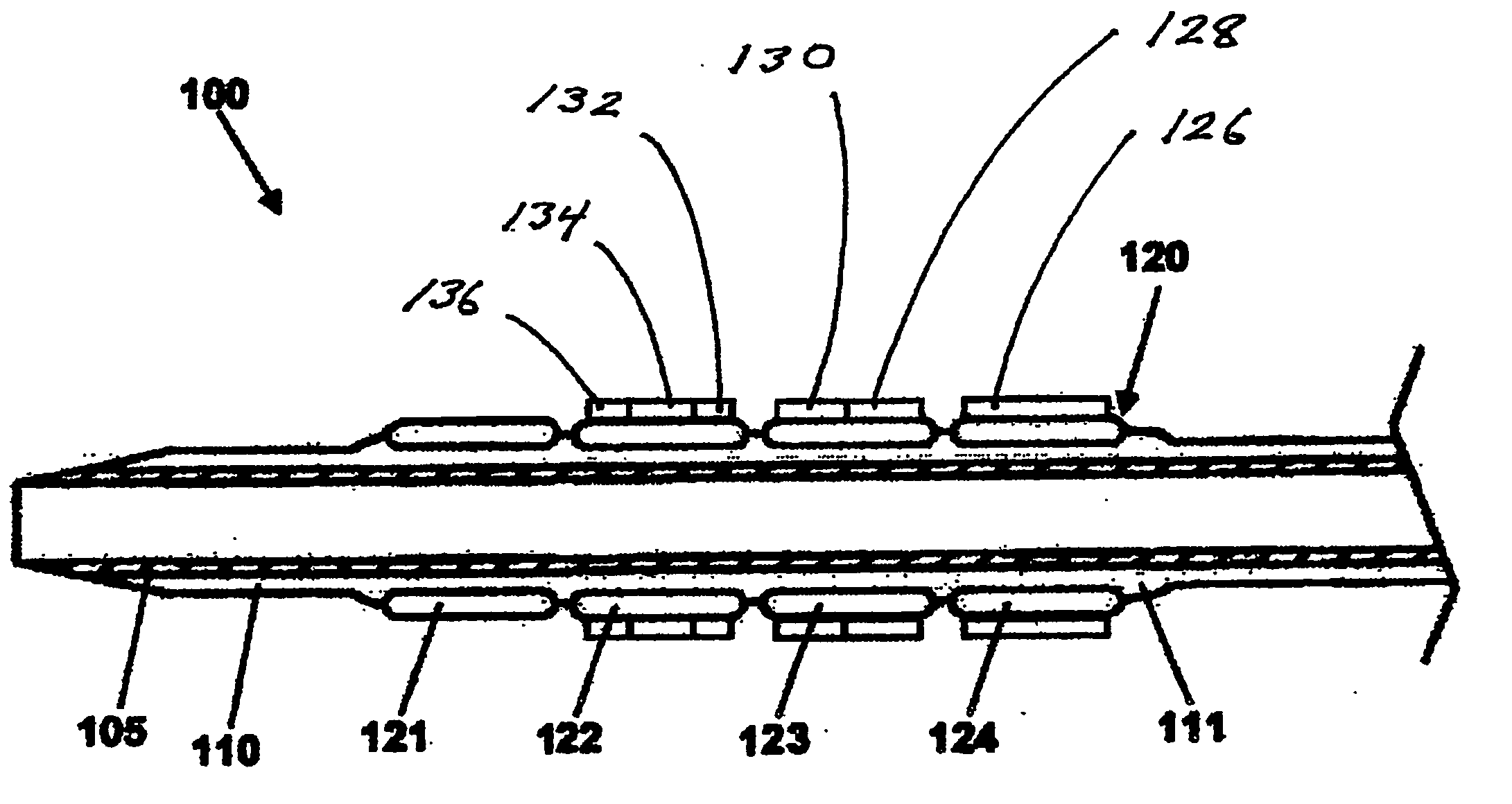 Stent with intermittent coating