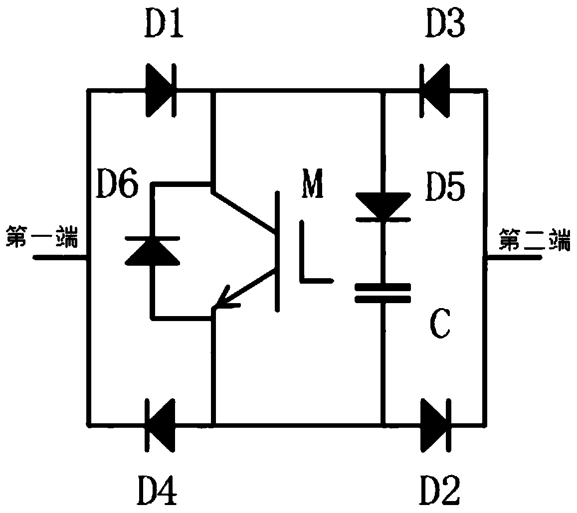 Hybrid high-voltage direct-current circuit breaker based on bidirectional current limiting module