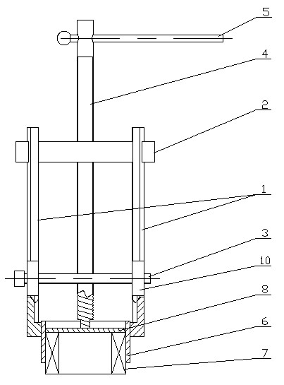 Bearing dismounting device