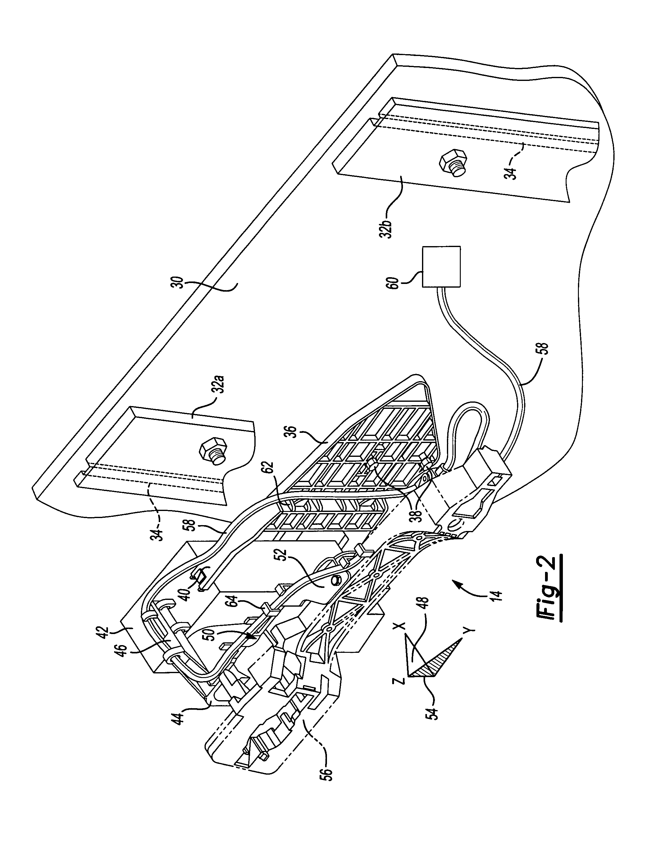 Hinged door module bracket