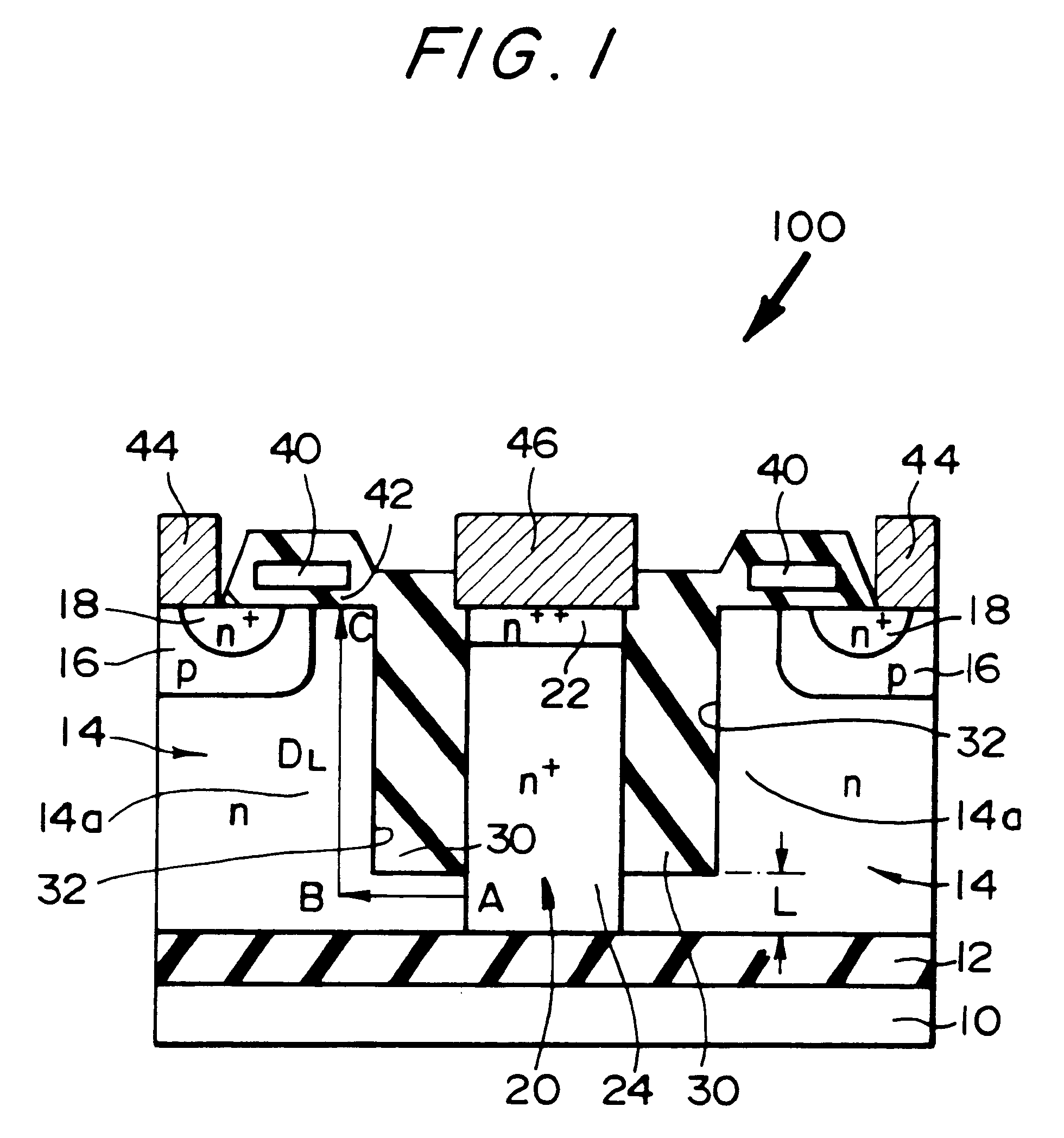 Semiconductor device with a high breakdown voltage,low on-resistance,lateral power mosfet