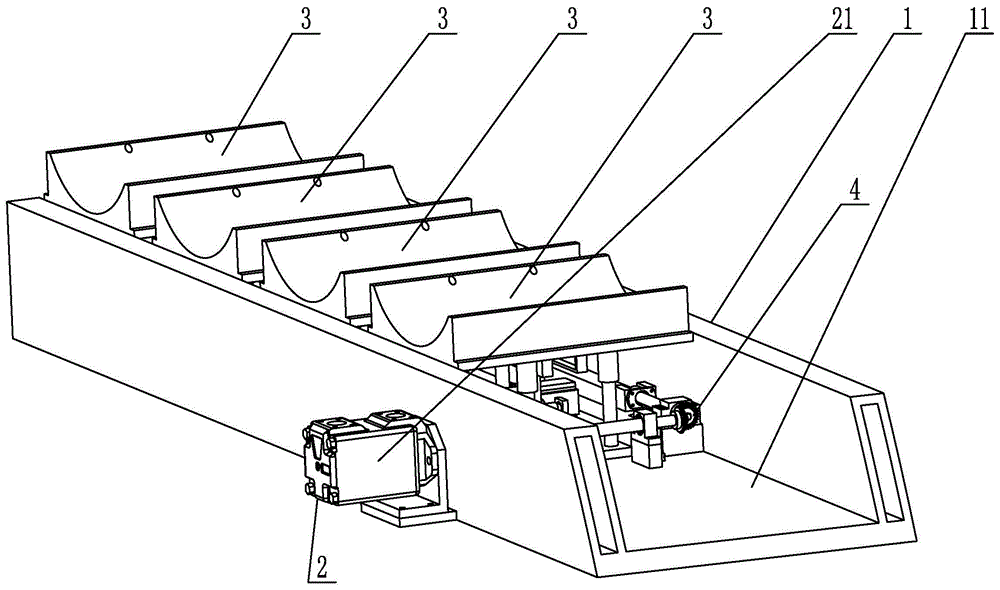 A translational lifting device for large cylindrical workpieces