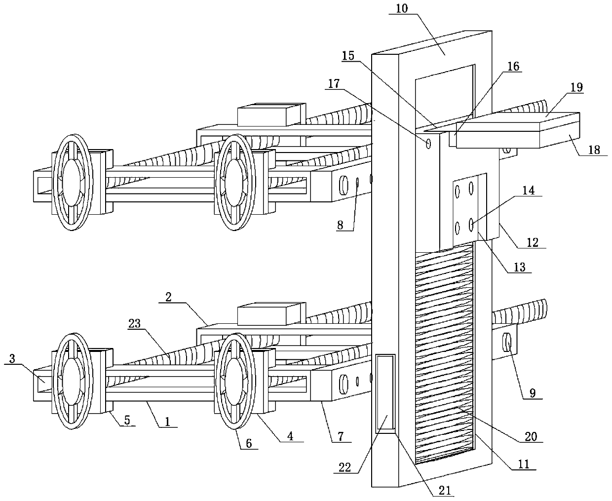 Auxiliary supporting cooperation device for building pile foundation detection