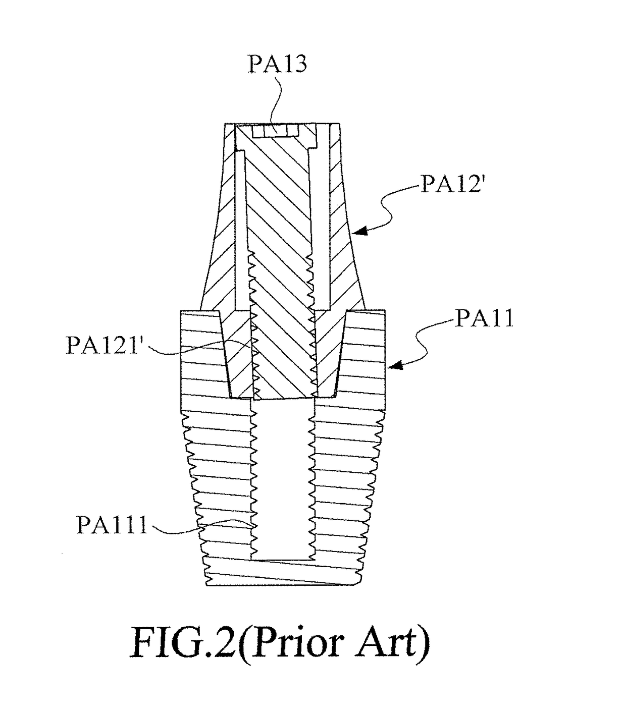 Dental implant assembly and abutment thereof