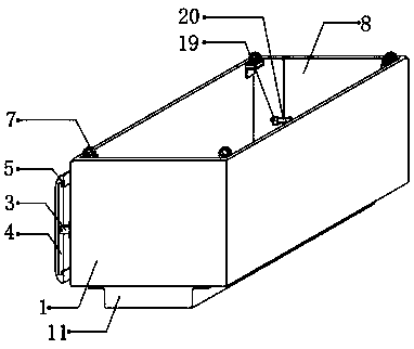 Lifting platform for glass curtain wall maintenance