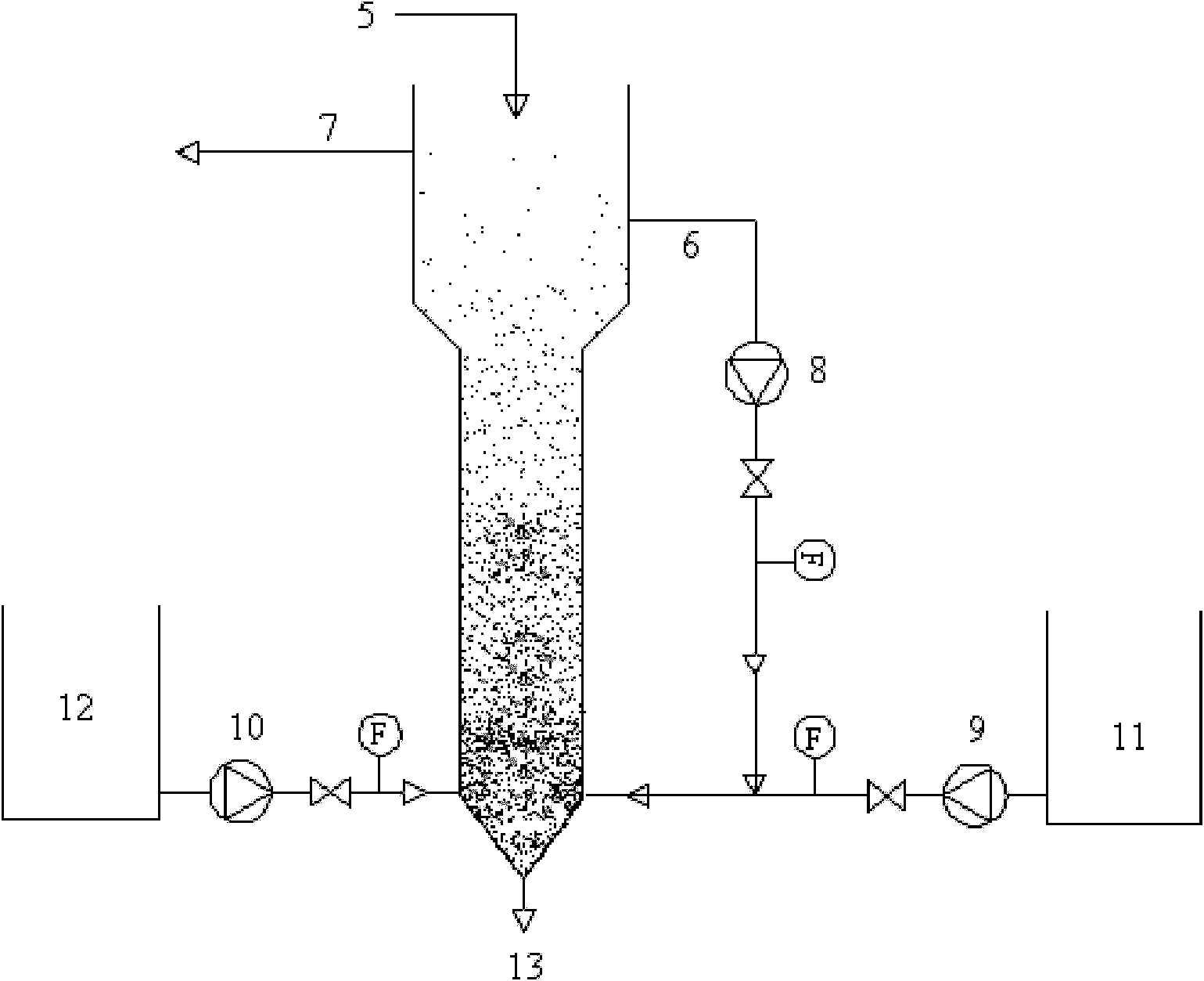 Method and device for treating fluorine-containing waste water