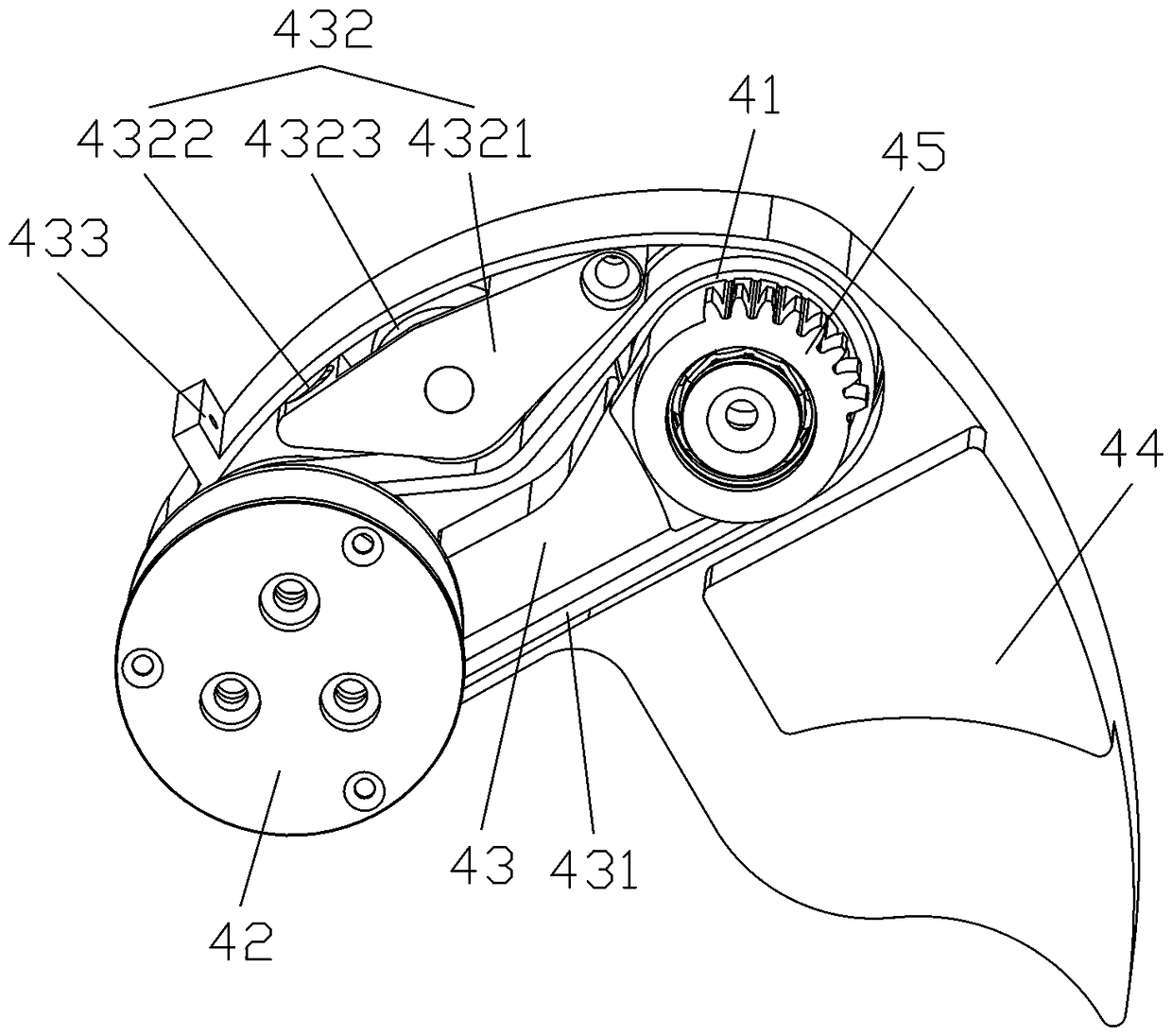 Feeding self-adaptive cleaning device