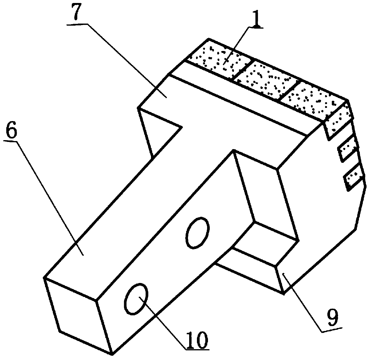 A half-covered and conveniently detachable shield scraper