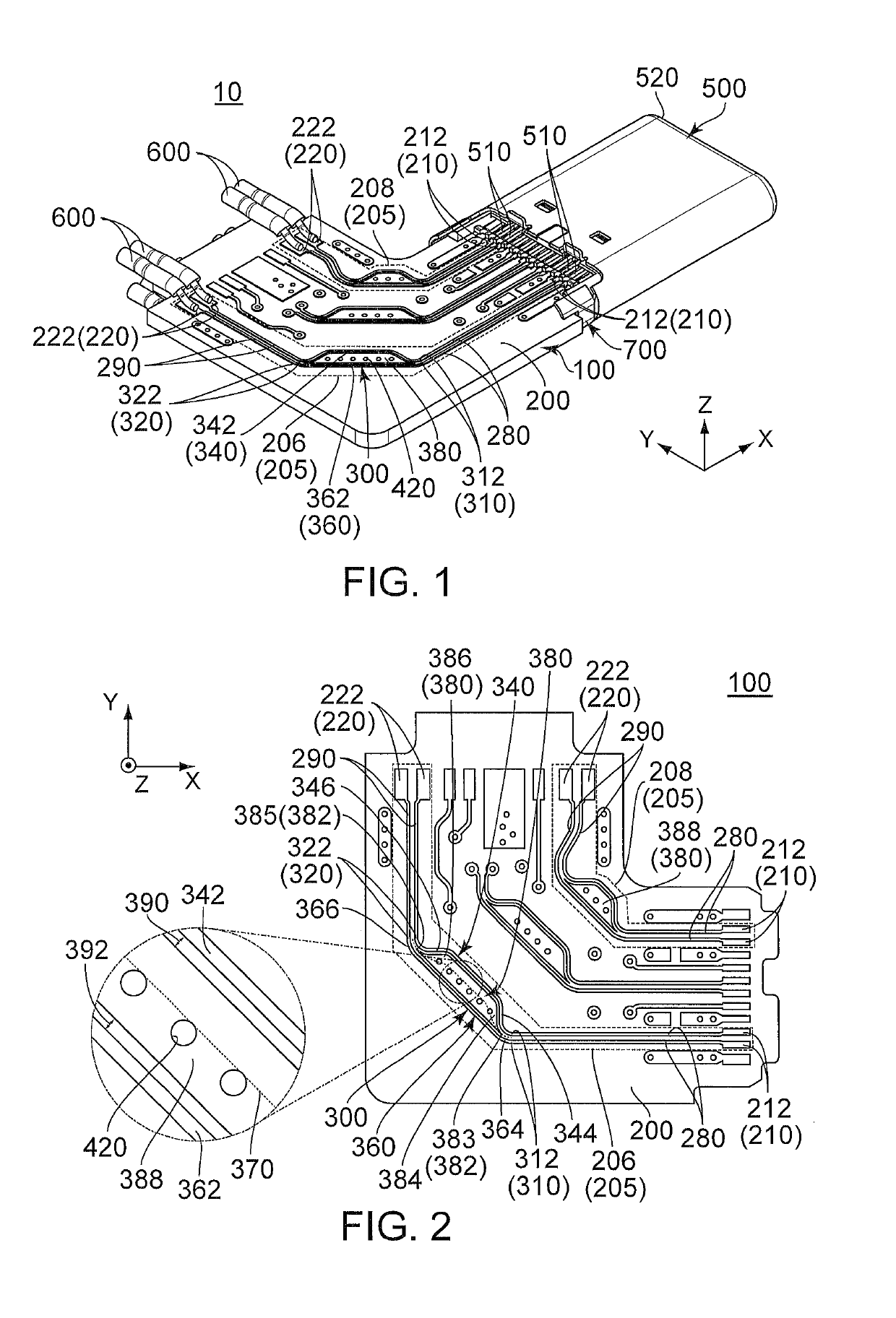 Circuit board, connector assembly and cable harness