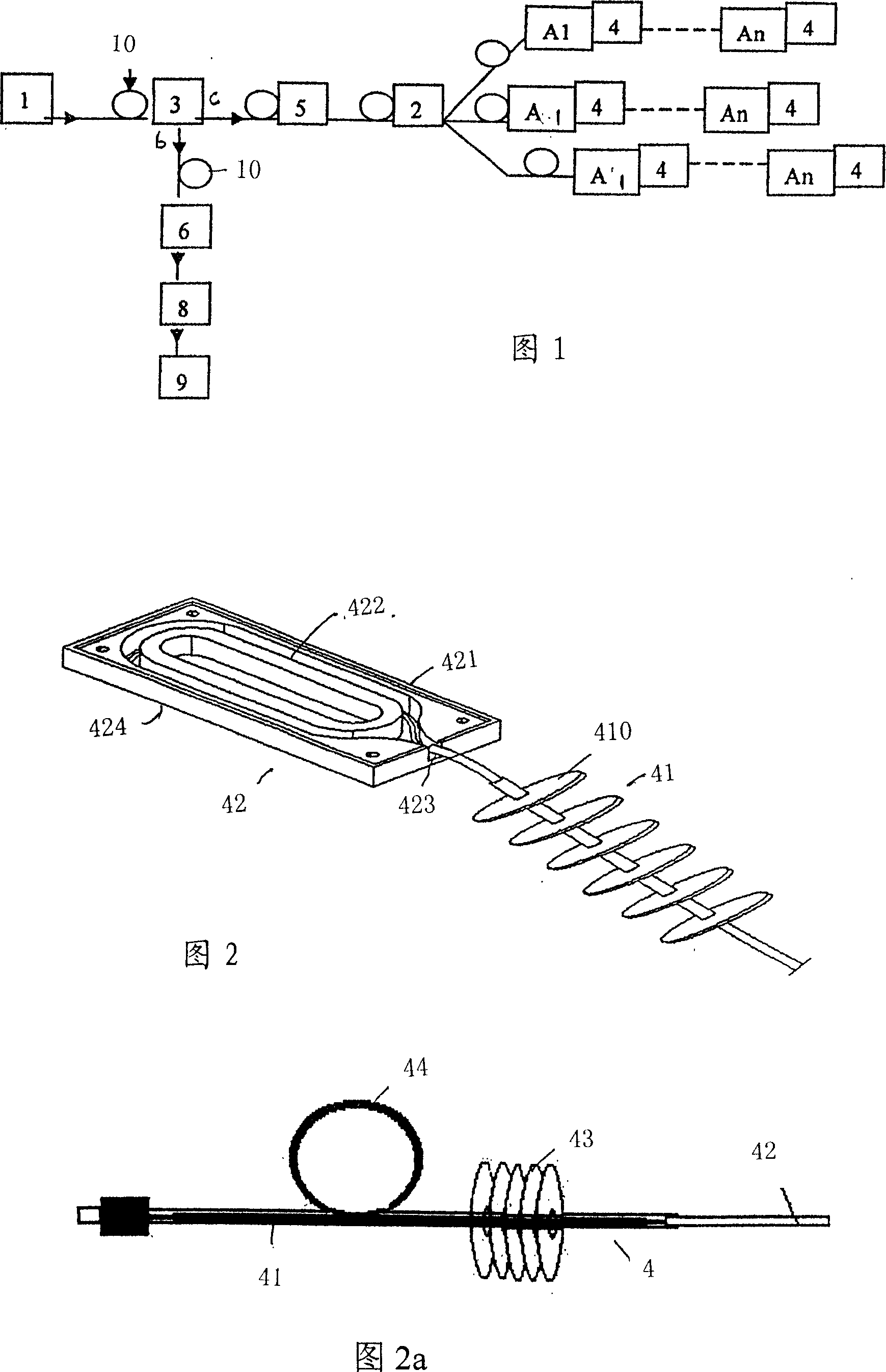 High-capacity optical fiber grating temperature-measuring system