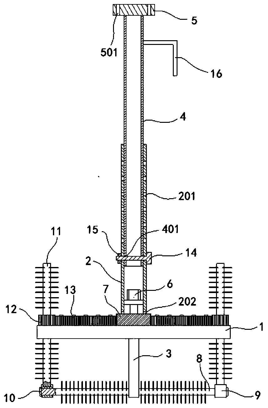 A cleaning mechanism for electroplating tank