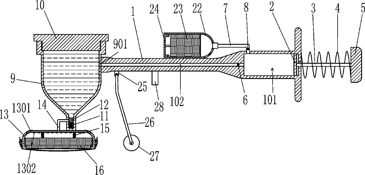 Hand-pressing type applicator