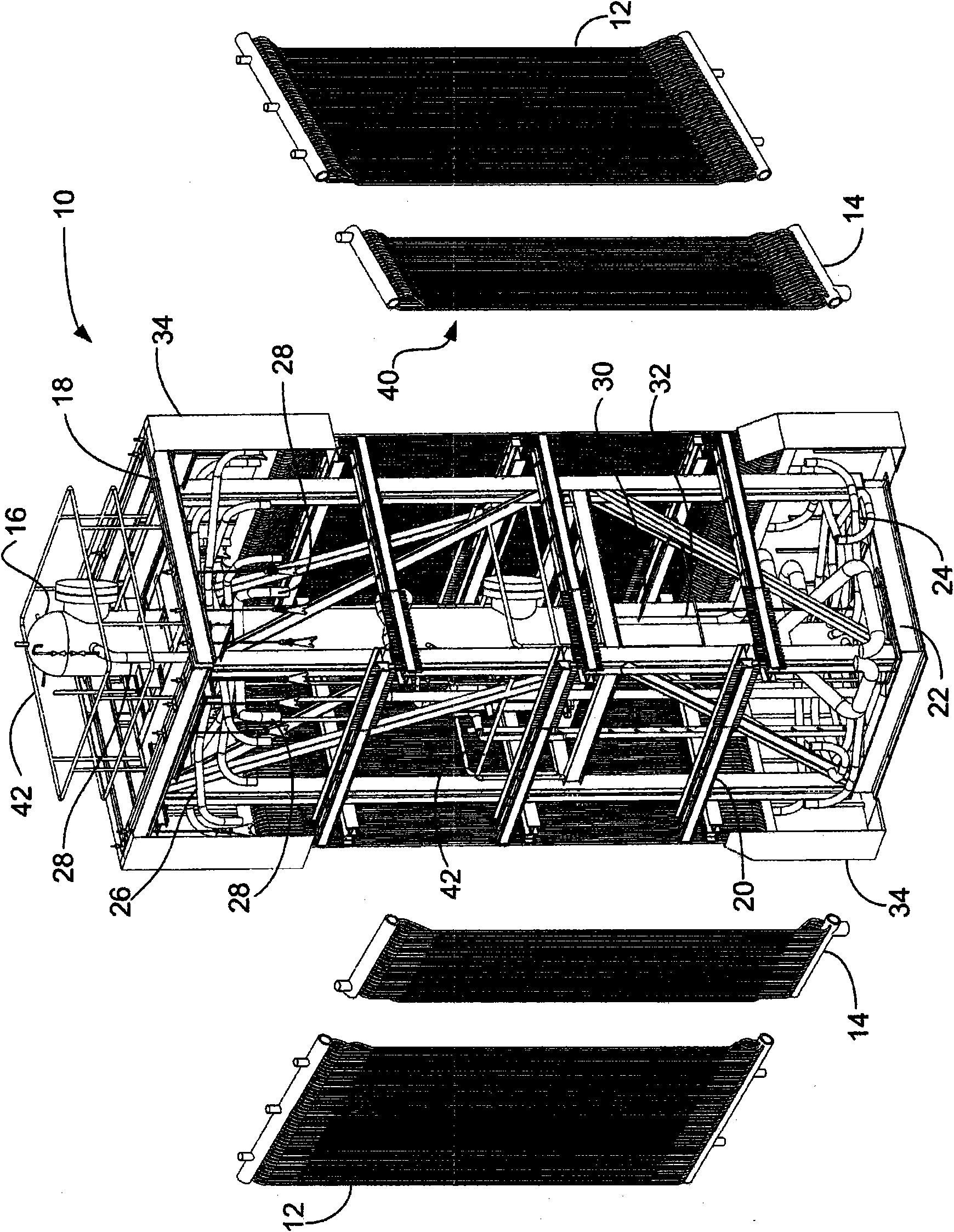 Shop-assembled solar receiver heat exchanger