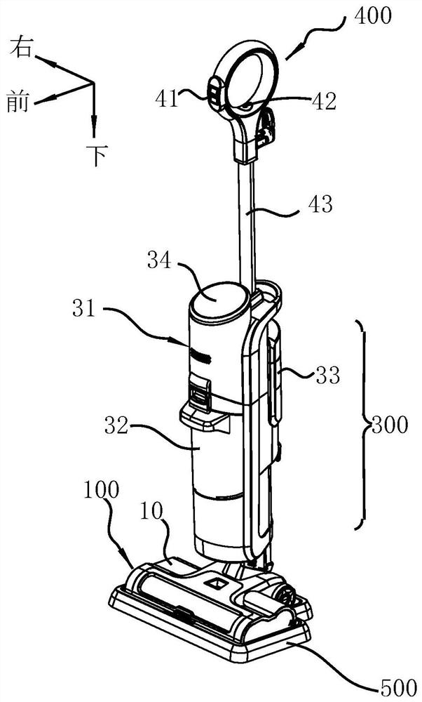 Wet type surface cleaning device