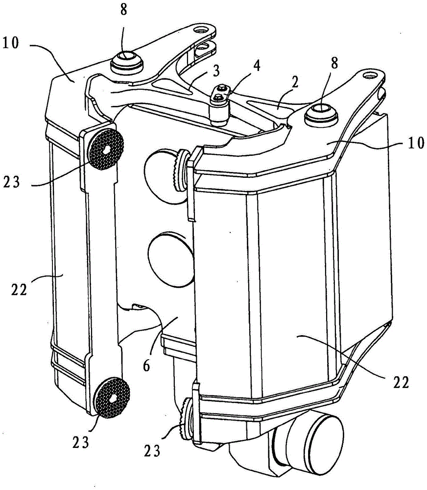 Hammering device for hammering rods into the ground