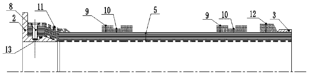 Launch canister based on carbon fiber composite base material and manufacturing method