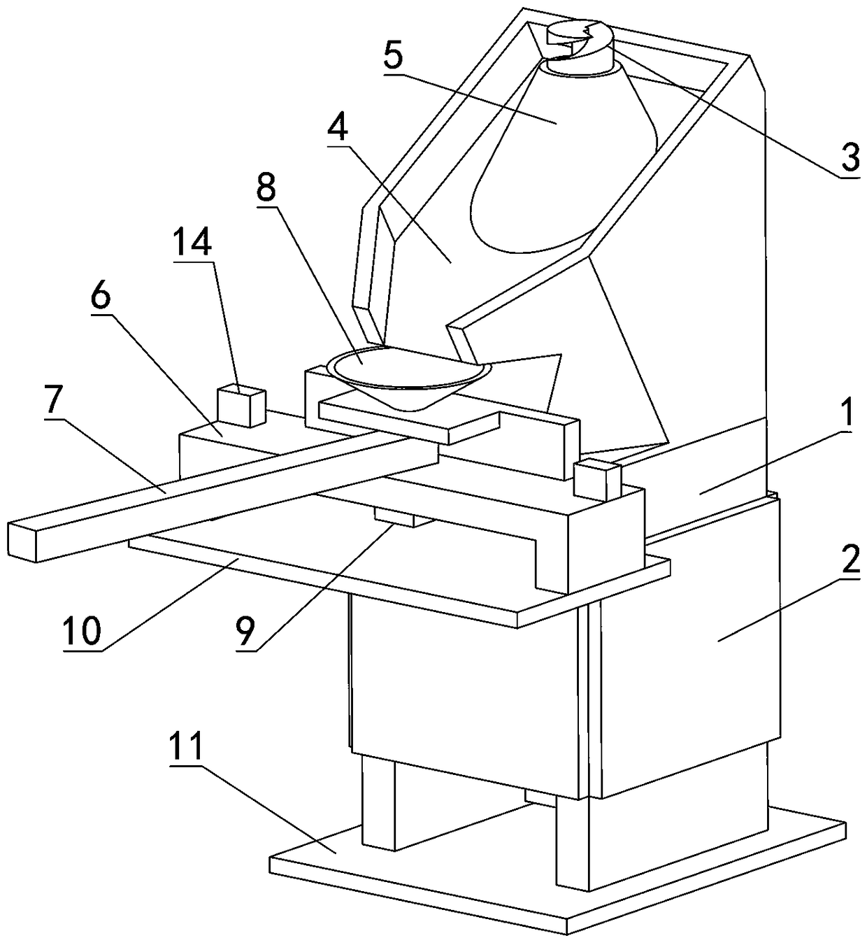 Fish food sprinkling device by unmanned boat for intelligent fishery and method for sprinkling fish food