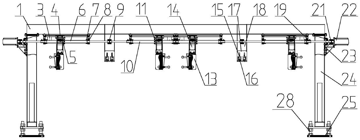 A magnetic tensioning device