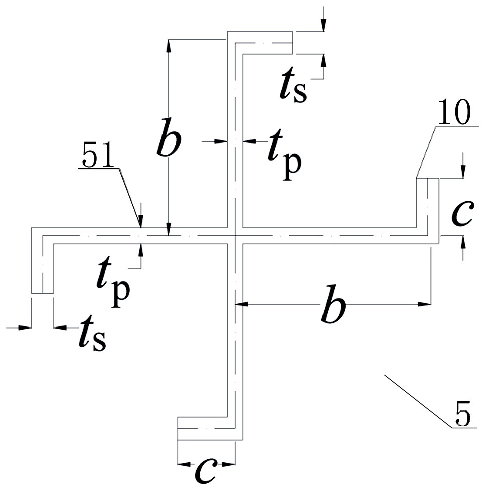 High-strength aluminum alloy curled edge stiffening profile connecting structure of power transmission tower