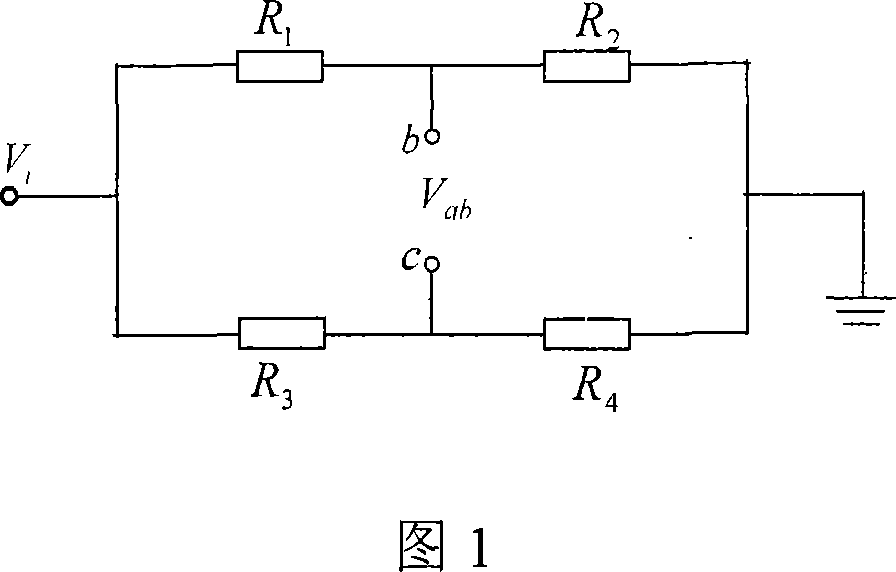 Automatic control method for RF amplifier gain based on varying electrical bridge principle