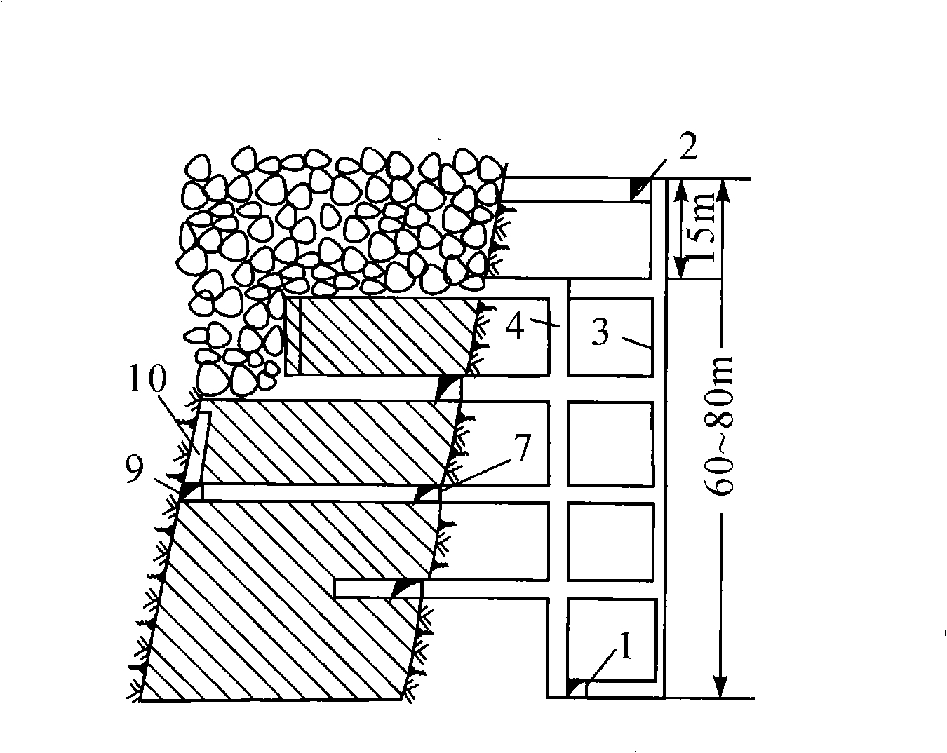 Non-pillar sublevel caving mining method for direct loading for ore