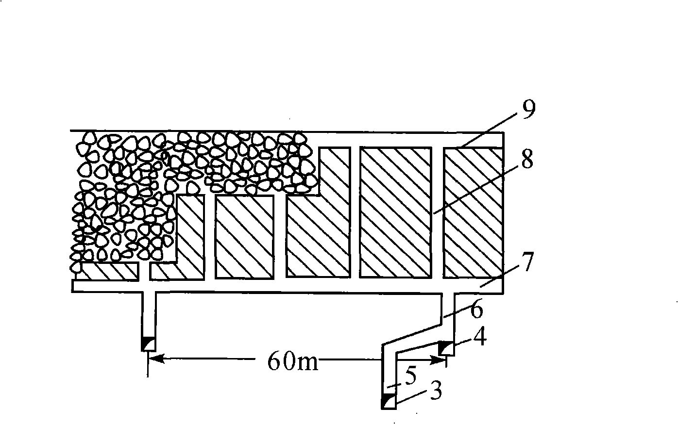 Non-pillar sublevel caving mining method for direct loading for ore