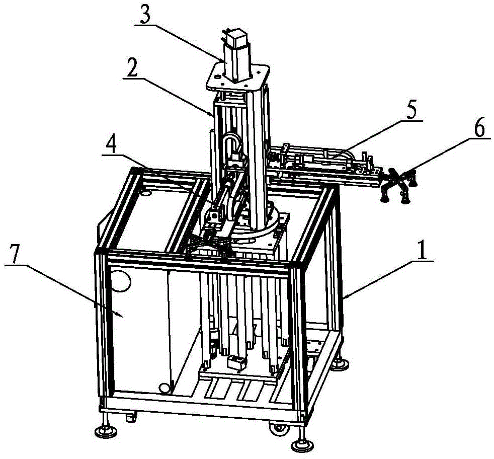 Rotating-disc type automatic feeding-discharging machine