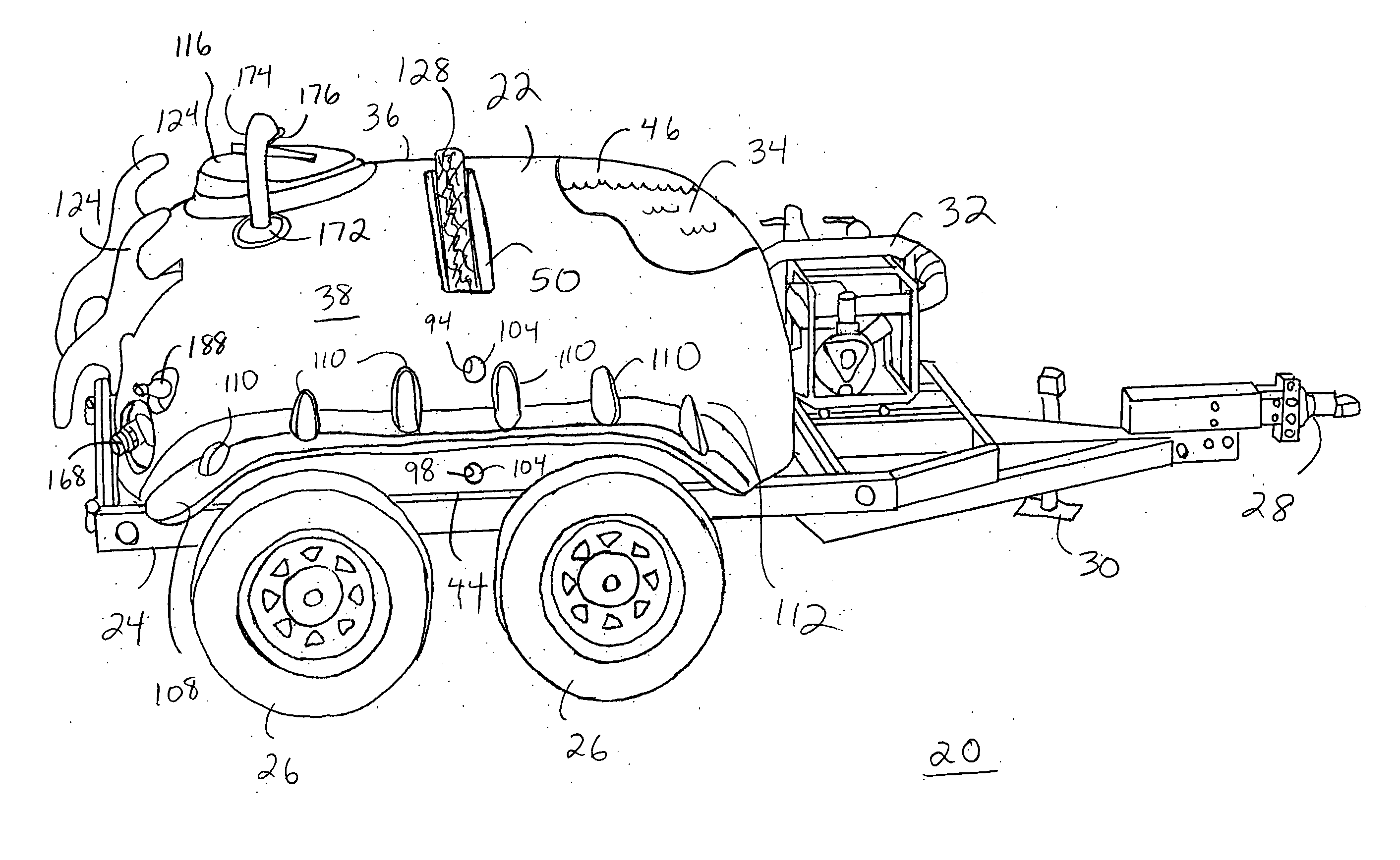 Hollow structure formed by rotational molding and method of manufacturing same