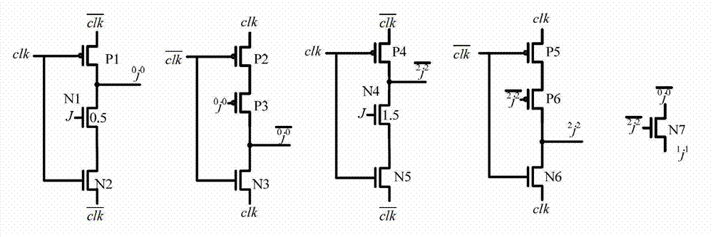 Three-value low power consumption domino JKL trigger