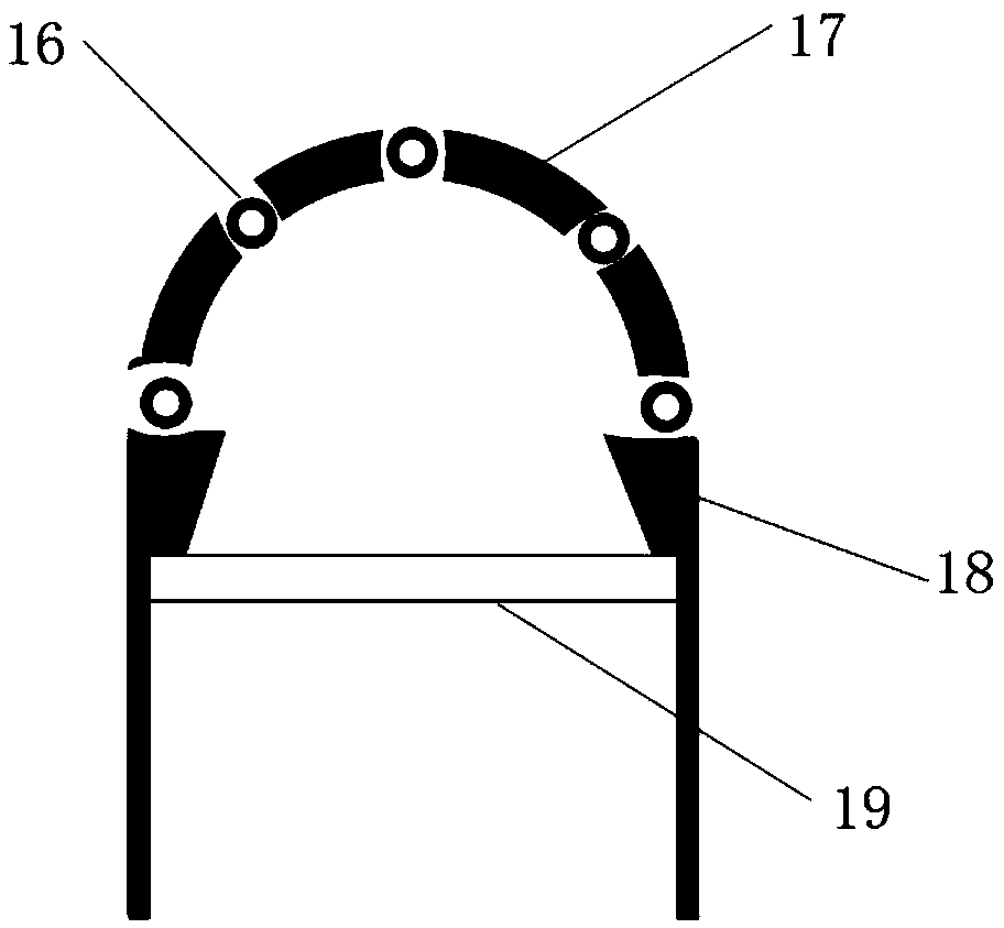 Large-equivalent underground explosion effect simulation device