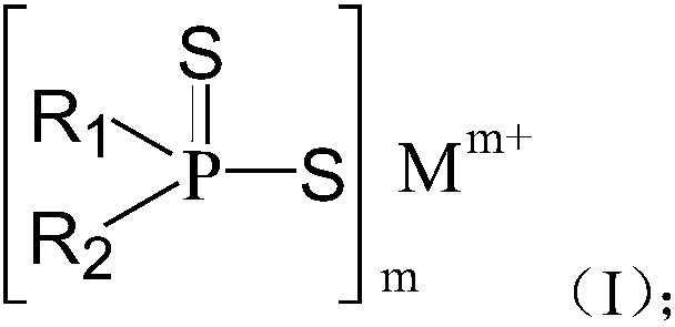 TPU elastomer composition based on dialkyl dithiohypophosphite composite flame retardant system for electric wires and cables and preparation method thereof