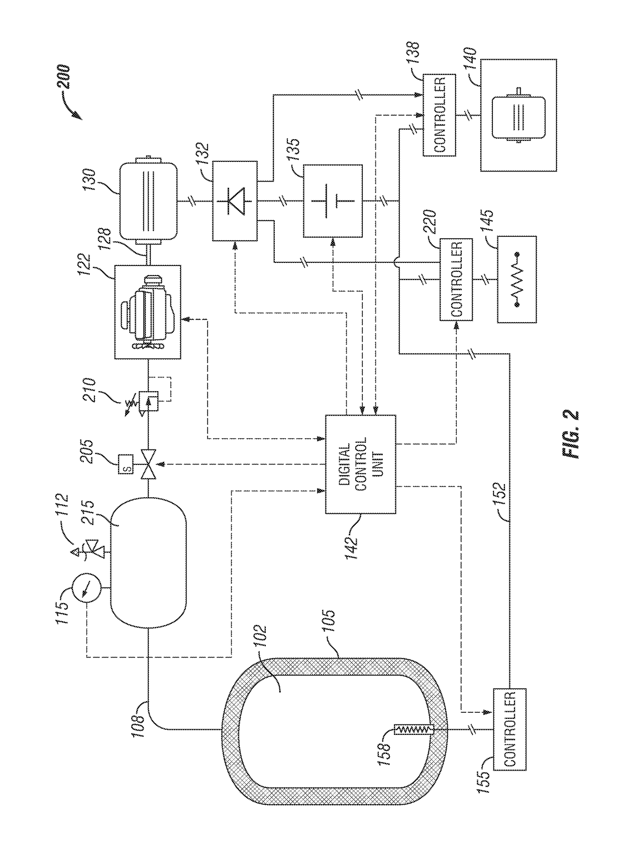 Liquified light hydrocarbon fuel system for a hybrid electric vehicle