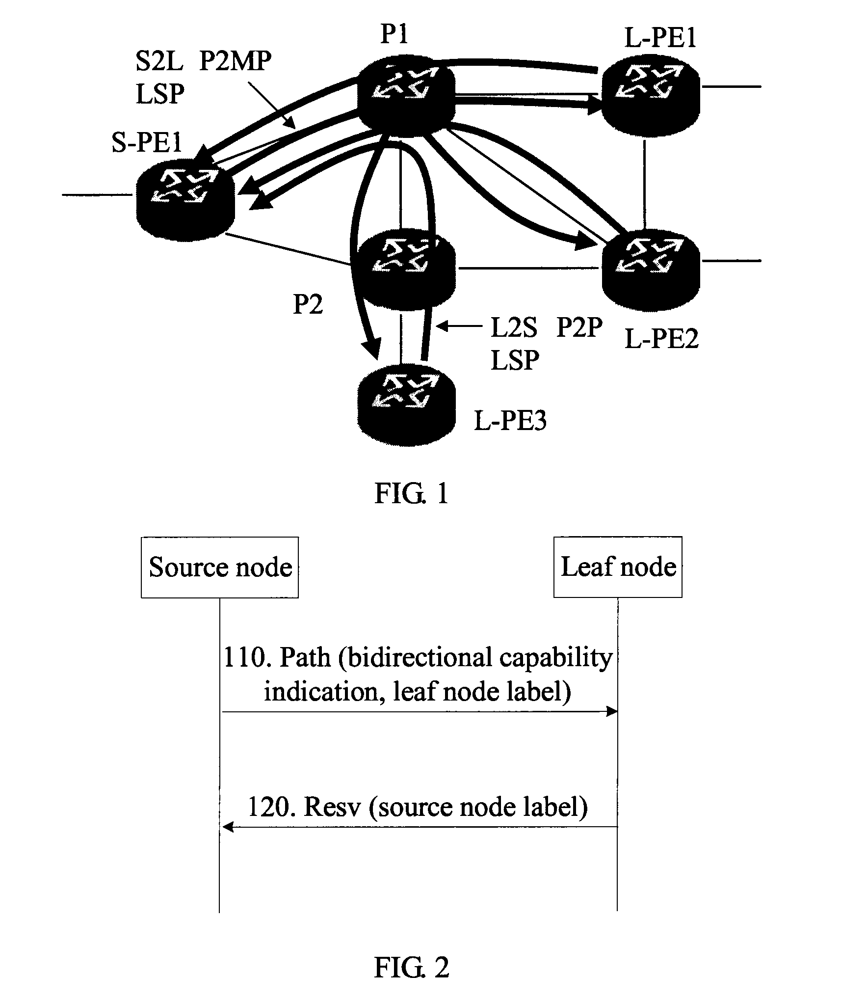 Method, apparatus, and system for setting up bidirectional point-to-multipoint label switched path