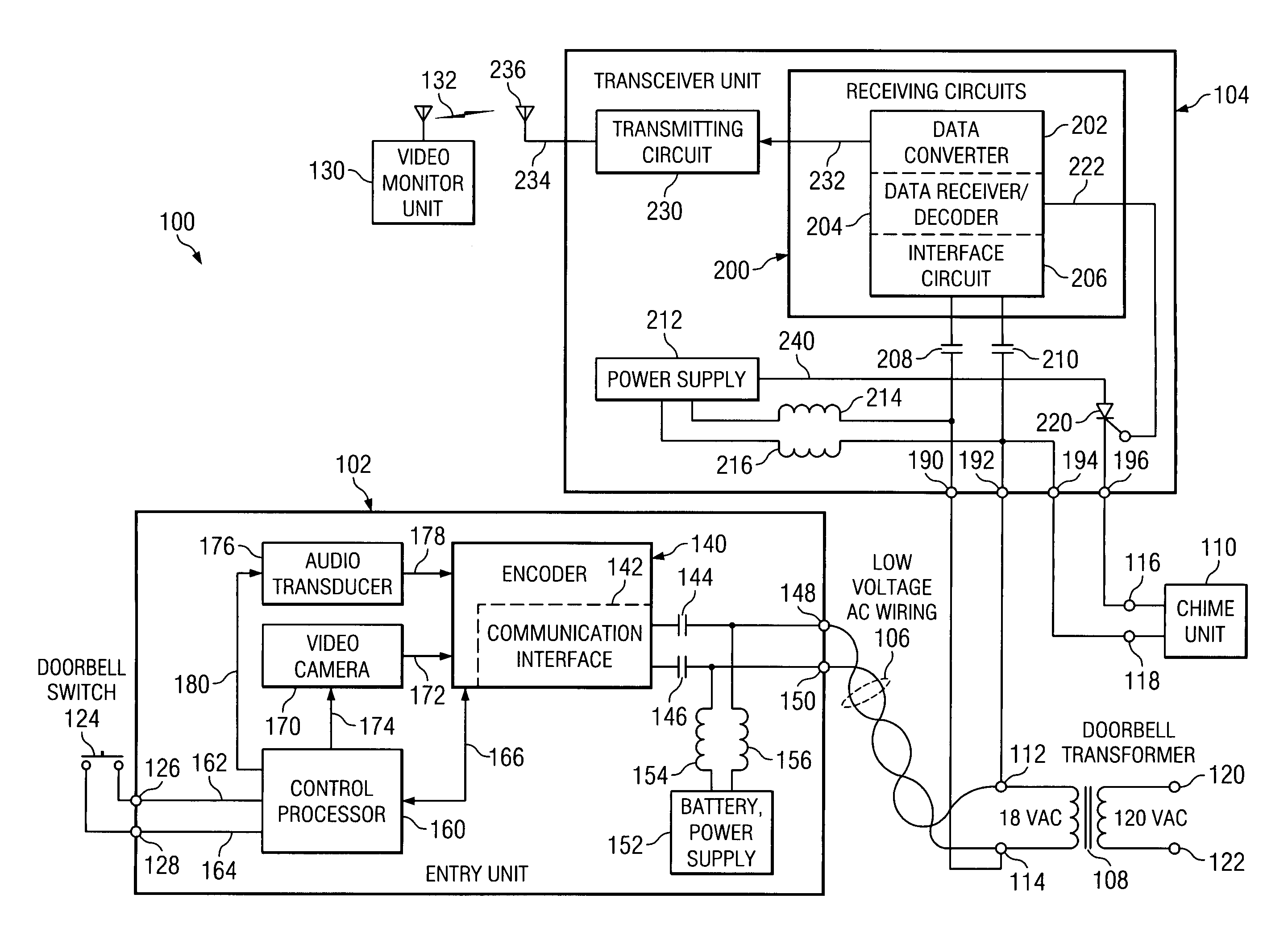 Apparatus and method for converting a low voltage AC wiring circuit to a high speed data communications link