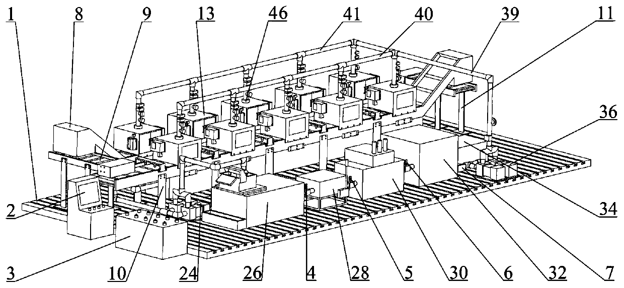 Multi-working-condition loaded cutting fluid centralized filtering system reliability test device and method