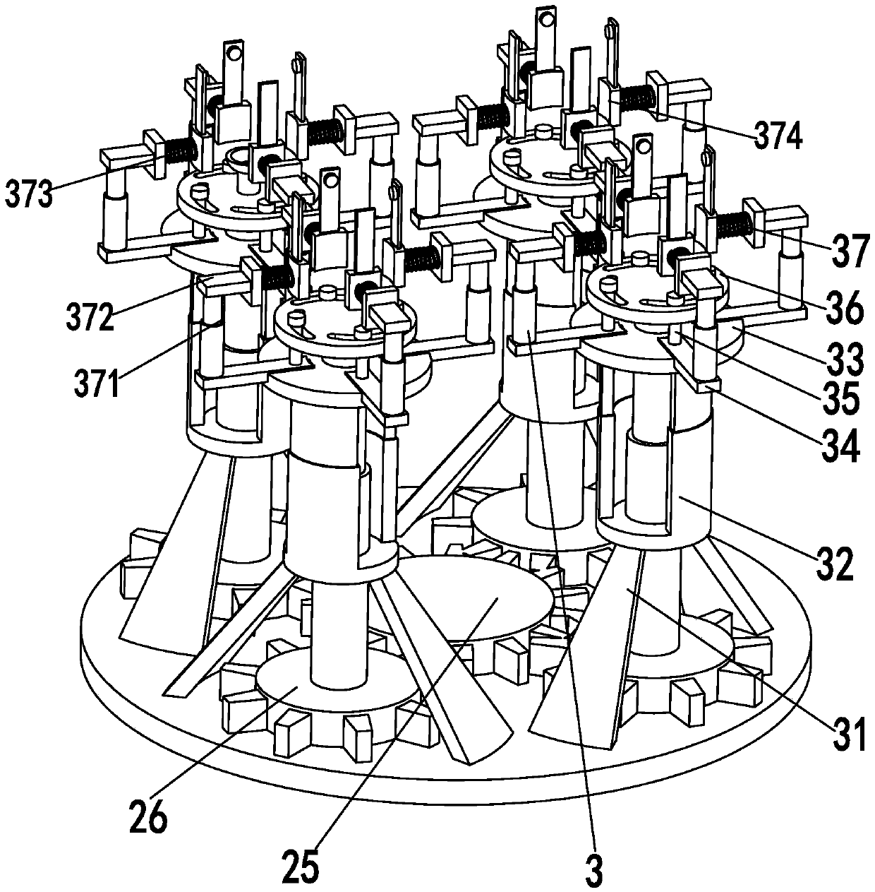 Automatic measuring instrument for diameter of fruit tree fruit