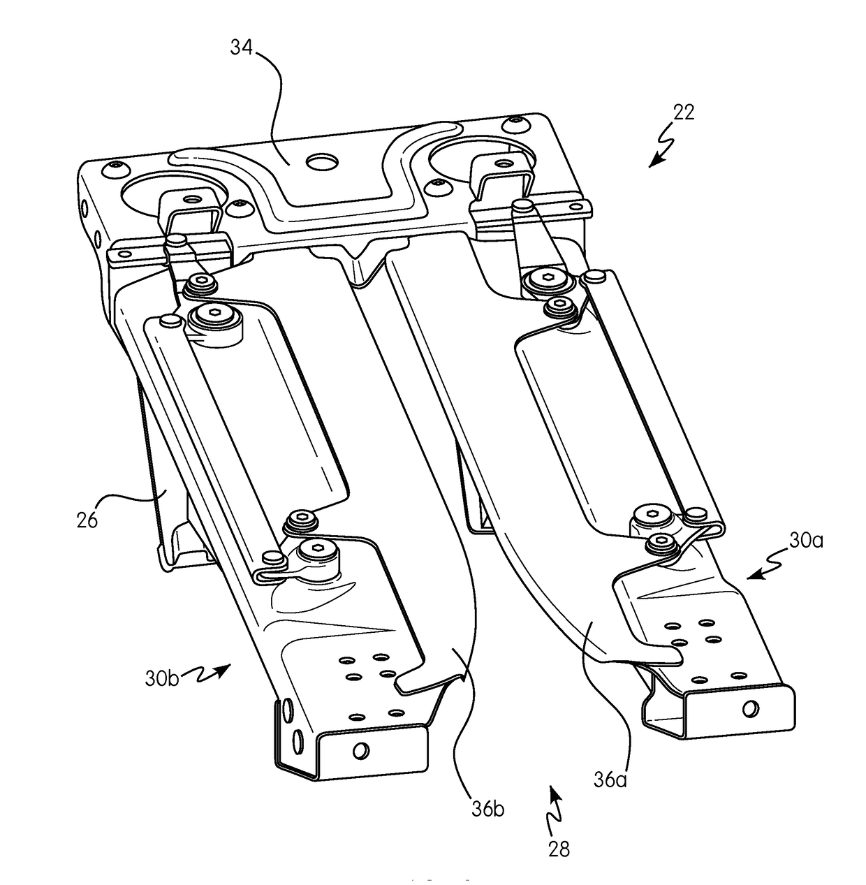 Deckplate Auto Adjustment Mechanism for a Harvester Row Unit