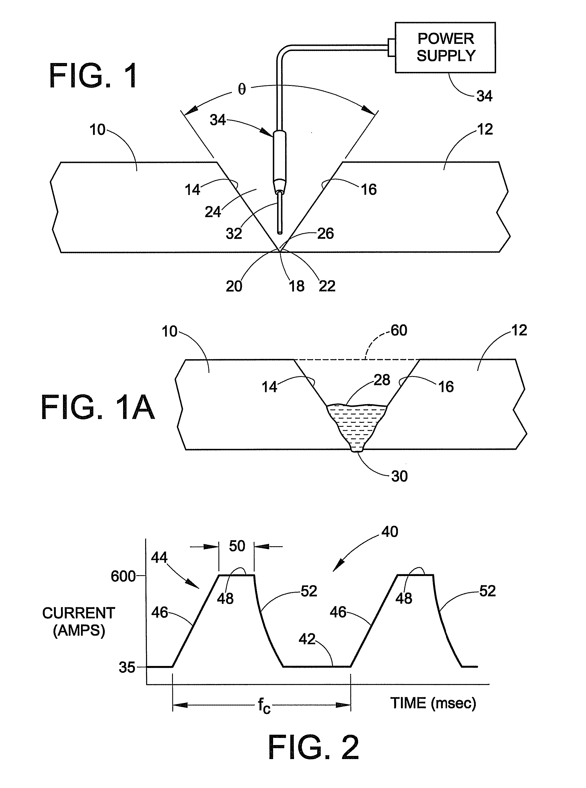 Method of arc welding root pass