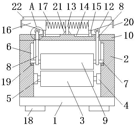 A textile winding device with good rolling effect